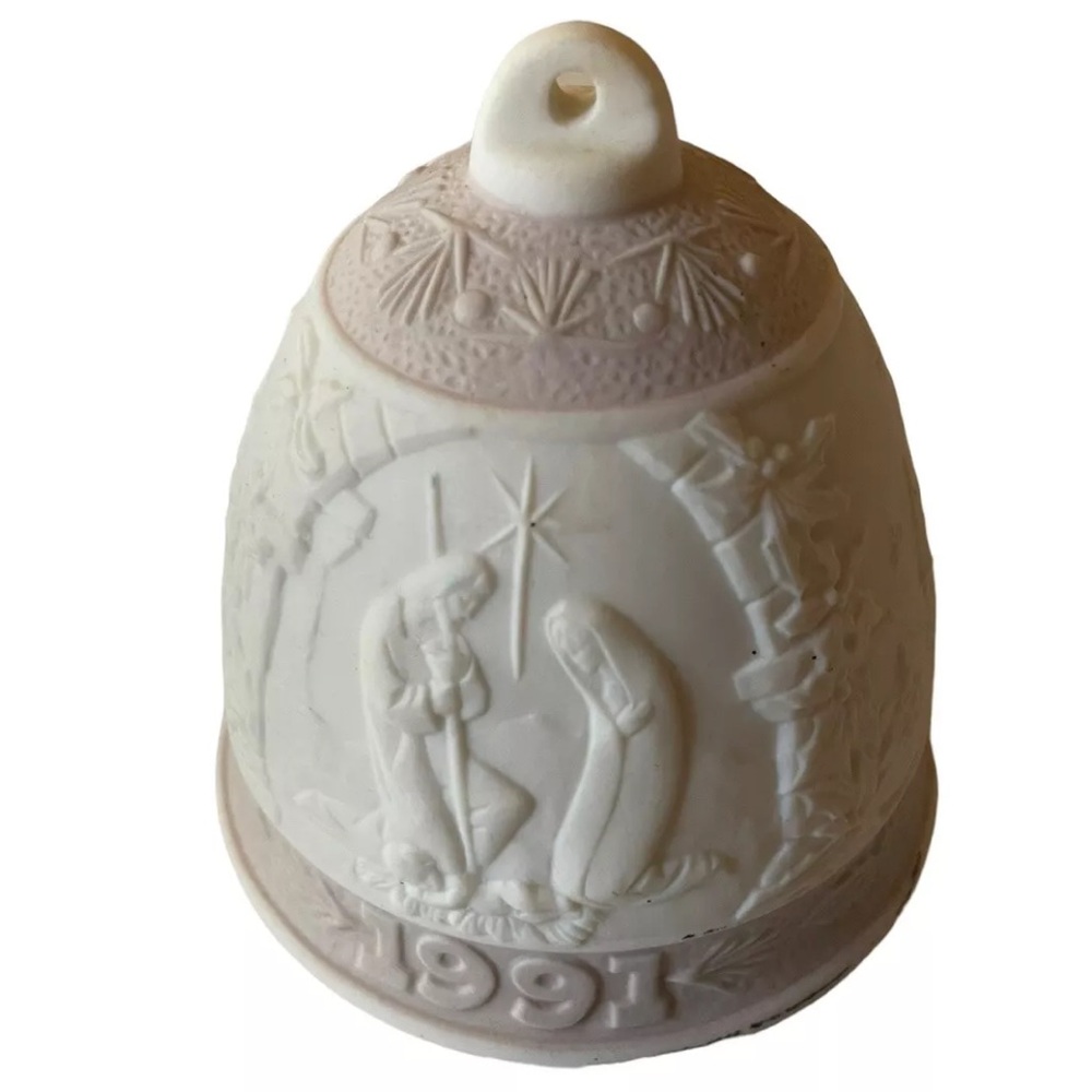 Lladro 1991 Christmas Bell Ornament